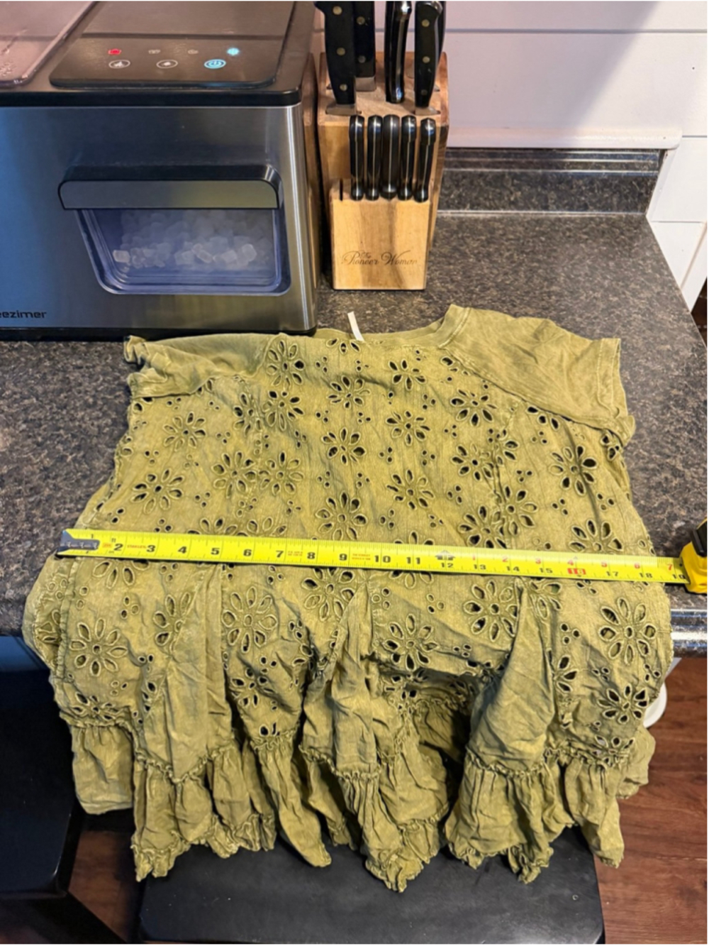 Free People Sadler Mini Dress Olive Green - Picture 7 of 7